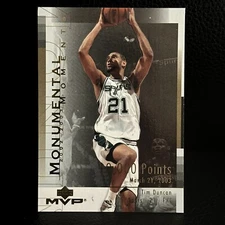 Tim Duncan 2003-04 Upper Deck MVP Monumental Moments #MM3 San Antonio Spurs