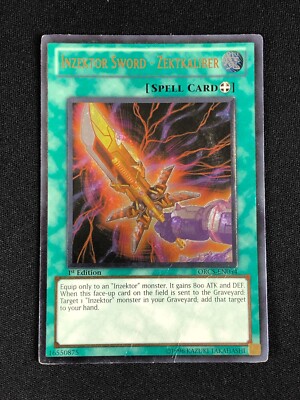 YUGIOH INZEKTOR SWORD ZEKTKALIBUR ORCS-EN054 1ST ULTIMATE HP/ CREASES