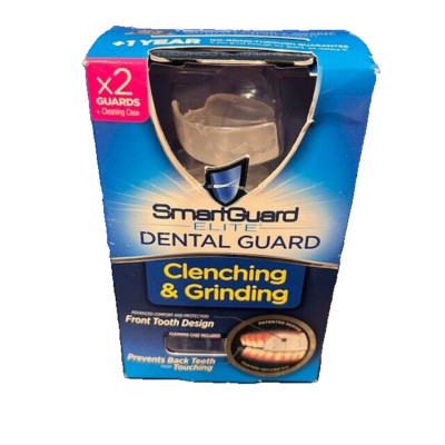 SmartGuard Elite Night Guard Anti Teeth Grinding Dental 2 Guards w/ Travel Case