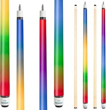 Pool Cues 57 inch Pool Cue Stick with 12.7mm Fiber Leather tip for Beginner