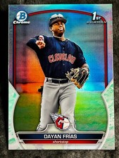 2023 Bowman Chrome 1st LUNAR GLOW REFRACTOR PROSPECT ROOKIE Dayan Frias item 2
