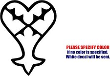 Kingdom Hearts HEARTLESS Decal Sticker Funny Vinyl Car Window Bumper Truck 12"