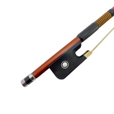 Professional 4/4 Cello Bow Straight Ebony Frog Natural Horsehair for Beginning