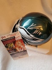 KENNETH KENNY GAINWELL signed EAGLES mini helmet JSA COA
