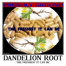 DANDELION ROOT Wholesome Powder Freshest It Can Be Fresh Ground 100 Capsules