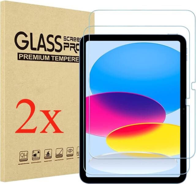 For iPad 10th 9th 8th 7th 6th 5th Gen Generation Tempered Glass Screen Protector
