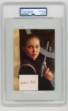 Natalie Portman Padme Amidala Autographed Star Wars Episode 1 Postcard Cut PSA