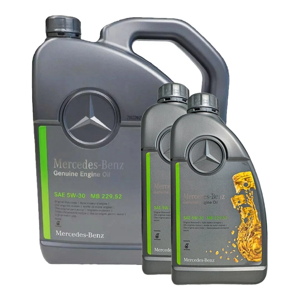 Mercedes-Benz Genuine Engine Oil 5W-30 MB 229.52 - 7 Liter | MB OEM 229.52