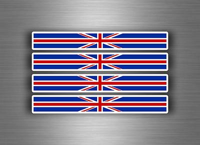 4x sticker decal car stripe england flag bike moto british united ...