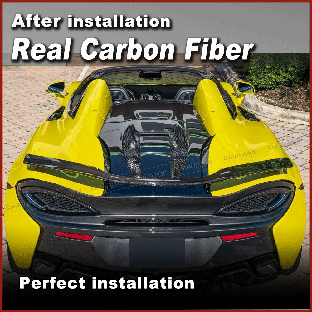 For McLaren 540C 570S 570GT 2015-2019 Real Carbon Rear Trunk Spoiler Sport Wing