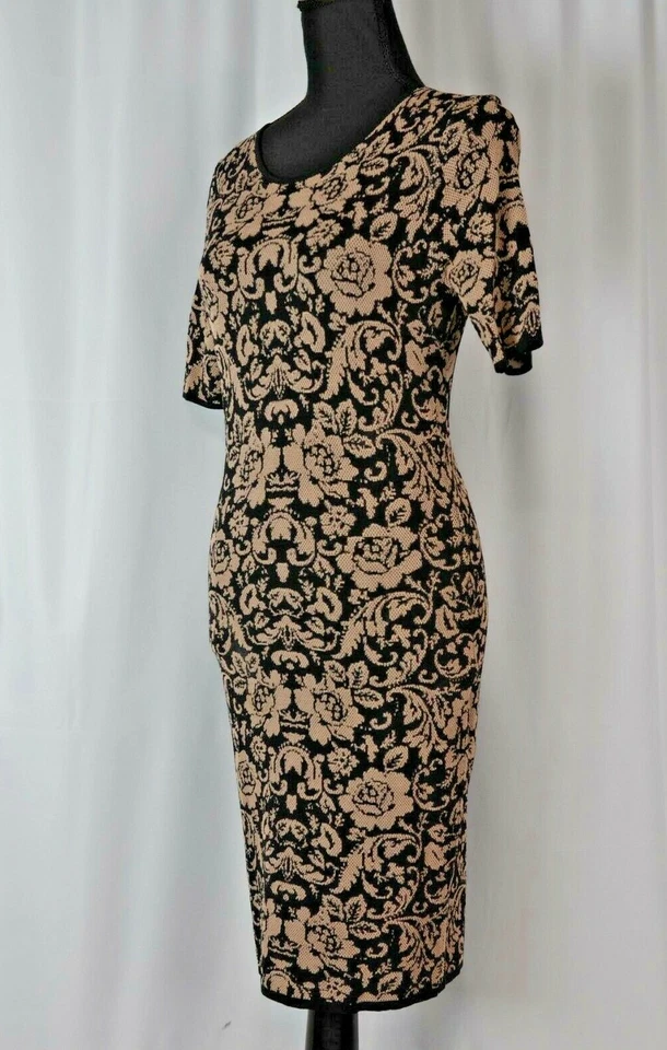 Torn By Ronny Kobo Women's Dress Size Medium Knit Floral Casual Viscose Blend - Image 3 of 4