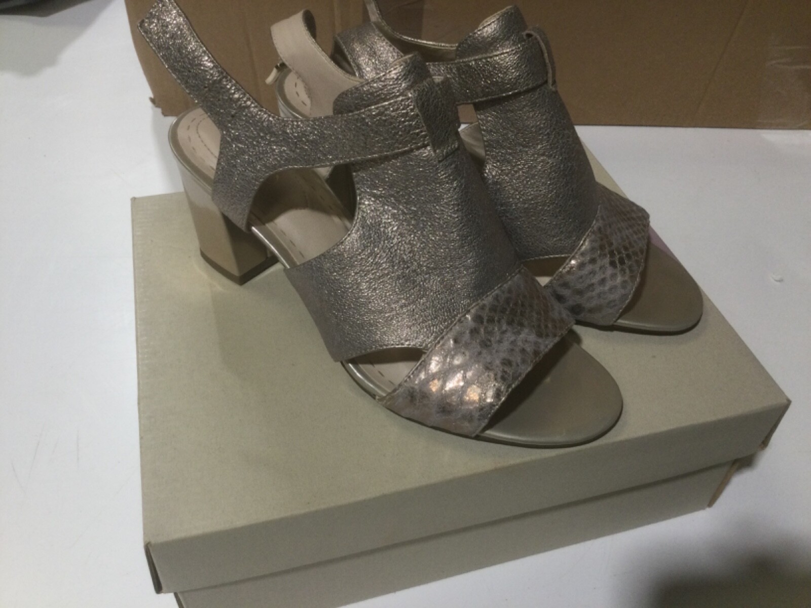 APL clarks diva star sandalo in pelle oro misura 5 5