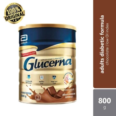 1X GLUCERNA Triple Care Diabetiker Milchpulver Schokolade 800g KOSTENLOSER VE...