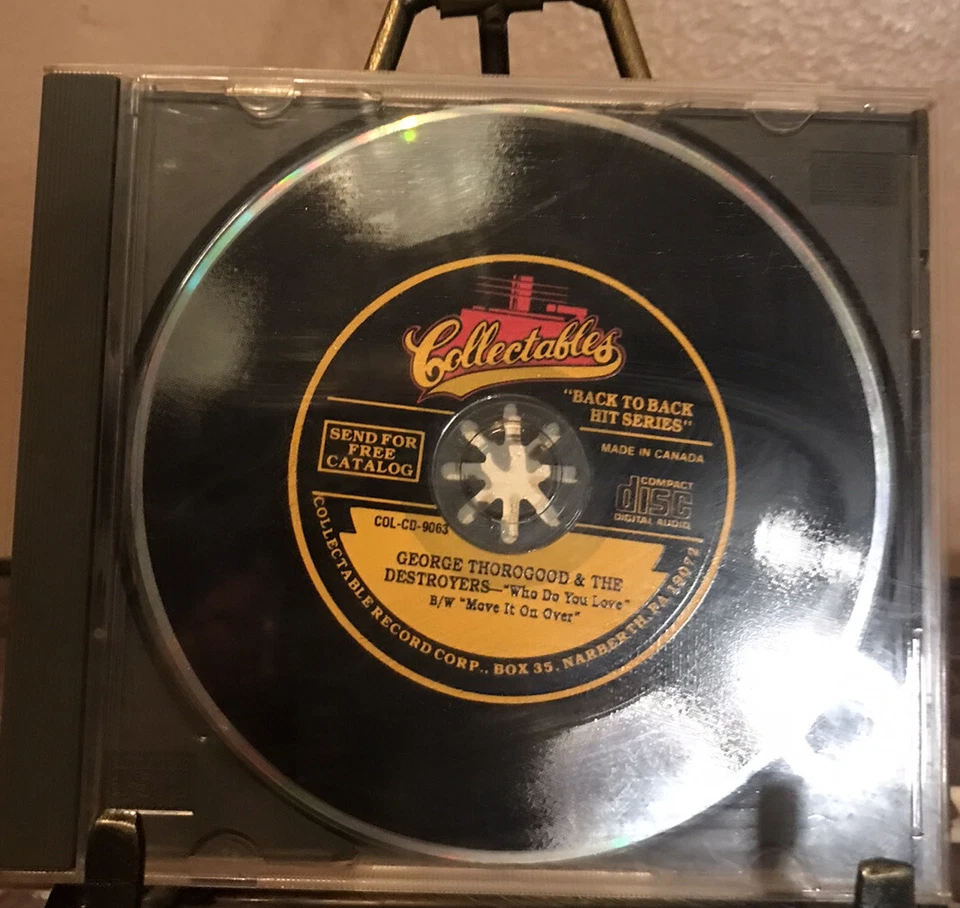 Collectable 45's on CD Back to Back Hit Series George Thorogood 1983 COL-CD-9063 Foto 2 de 4