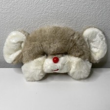 Vintage 1990 Commonwealth Mouse Stuffed Plush MASK Brown  White SUPER RARE