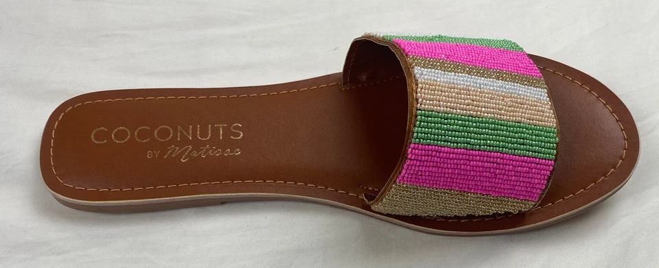 BRAND NEW / BOX Coconuts by Matisse Women's Slide Sandal, Cancun Saddle / Rare - Image 3 of 4