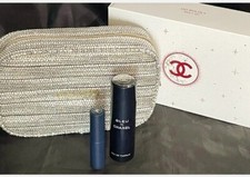 Chanel Bleu de Cologne Twist & Spray Boy Lip Balm Beauty Holiday Set Tweed Bag