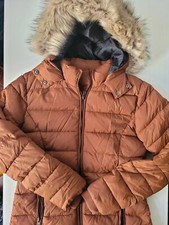 Womens B.young Coat Faux Fur Trim