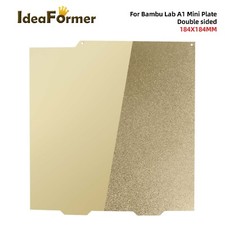 New Smooth PEI Textured PEI Build Plate 184x184mm for Bambu Lab A1 Mini Printer