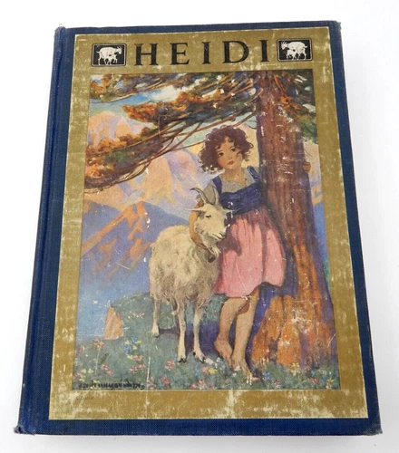 VINTAGE " HEIDI " BY JOHNANNA SPYRI & ILLUSTRATIONS BY JESSIE WILCOX SMITH 1922