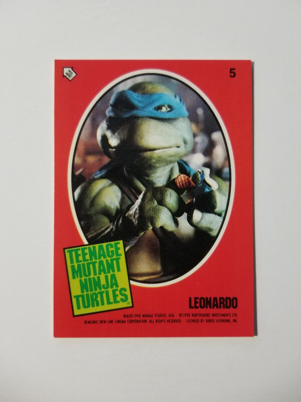 1990 TEENAGE MUTANT NINJA TURTLES MOVIE TRADING CARD STICKER #5 | eBay
