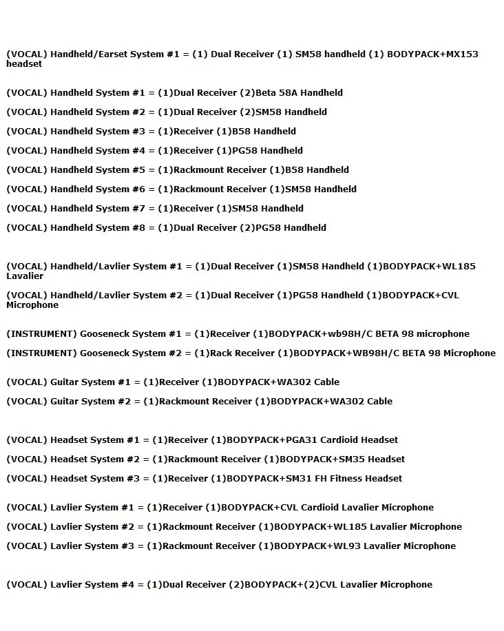 Shure Wireless System BLX All Series All Frequency Bands Available, H9-J11 - Image 2 of 2