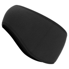 Ear Warmer Headband, Winter Stretchy Running Sweatband, Dark Grey