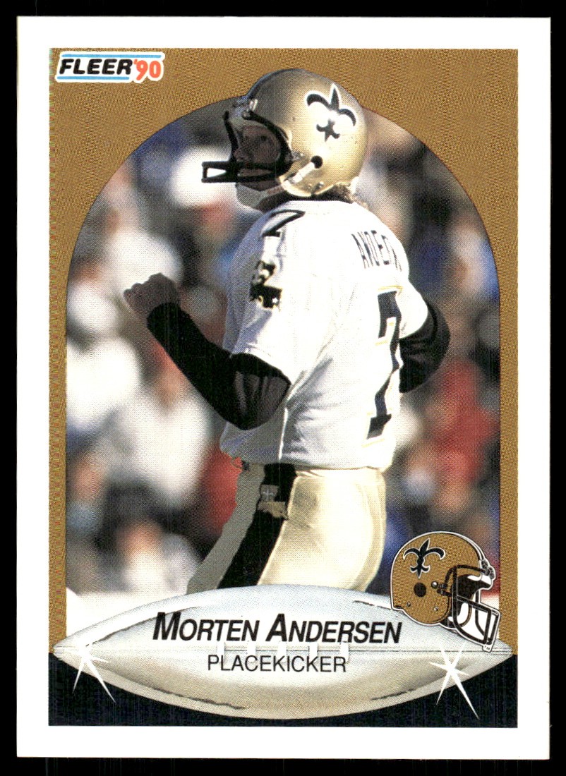 Morten Andersen 1990 Fleer #183 Saints FREE SHIPPING StackedPacks