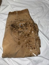 Vintage Made in usa Carhartt Men's Work Dungaree Carpenter Jeans Pants 32x30