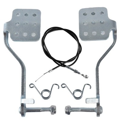 Go Kart Pedals Brake Pedal Kit Brake Pedal 71'' Throttle Cable for 196cc 6.5hp