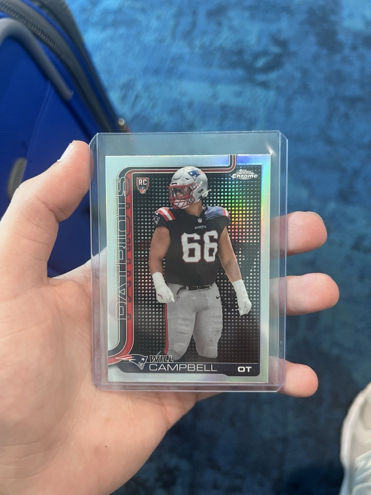 2025 Topps Chrome Will Campbell #379 Lightboard Logo Variation Patriots SSP!