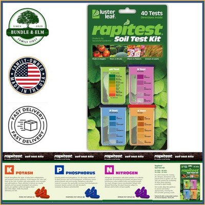 Garden Soil  Kit with Color Comparators, Includes Nutrient Testing Capsules