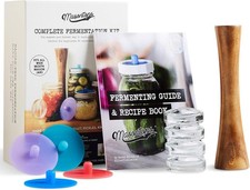 Complete Mason Jar Fermentation Kit - Pickle Kit, Sauerkraut Making Kit Kimchi 