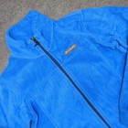 Columbia Fleece Jacket Blue Full Zip Mock Neck Size L