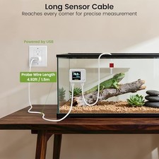 WiFi Reptile Thermometer Hygrometer, Waterproof Probe, App Alerts — image 6