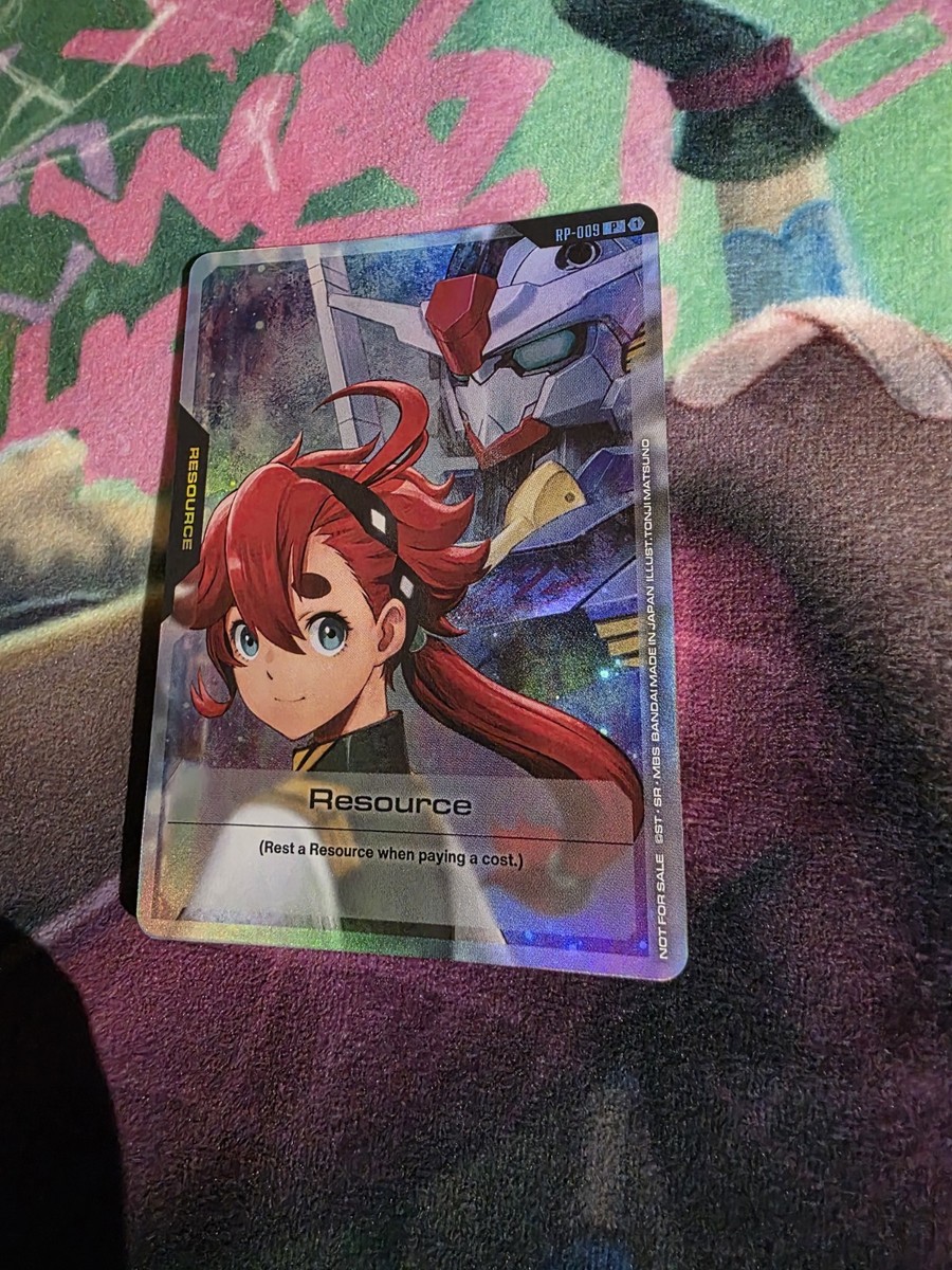 Gundam Card Resource Suletta Mercury Aerial RP-009 P Promo ENGLISH GEN CON 2025 - Foto 4