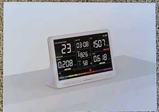 16 in 1 Air Quality Monitor Indoor 7" Display 9 AQI+7 Quality Meter For CO2
