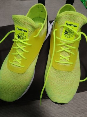 Reebok ZOKU RUNNER Neon Yellow 9.0 US Sneakers 27cm Indoor Only Used