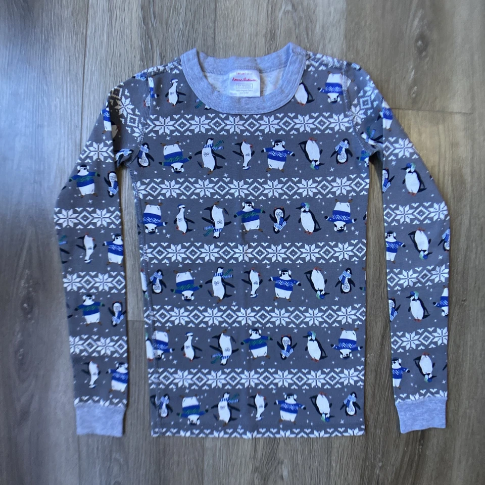 Hanna Andersson Pajamas Set Sz 10 Long Sleeve Cotton Mickey Mouse Penguin Lot 2 - Image 2 of 4