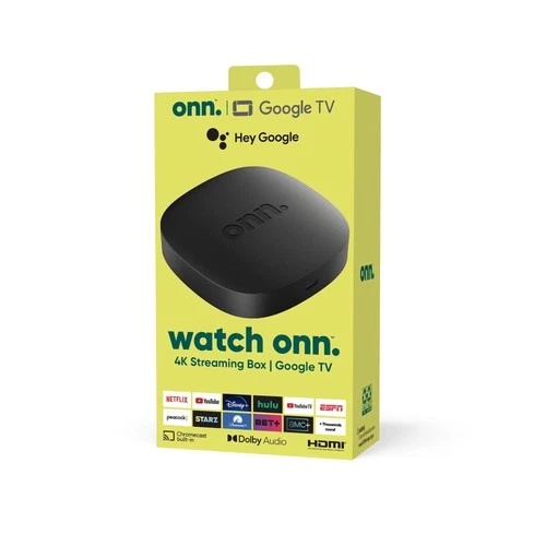 Onn. 28078468 Google TV 4K Streaming Box