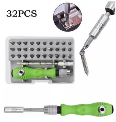 32-in-1 Präzisions Schraubendreher Bit-Set ,  Mini Toolbox, Magnetisch