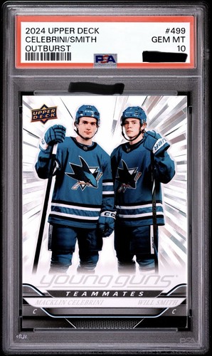 2024 Macklin Celebrini / Will Smith [Outburst Silver] #499