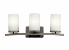 Kichler Crosby 45497OZ Olde Bronze 3-Light 23"W Bathroom Vanity Light