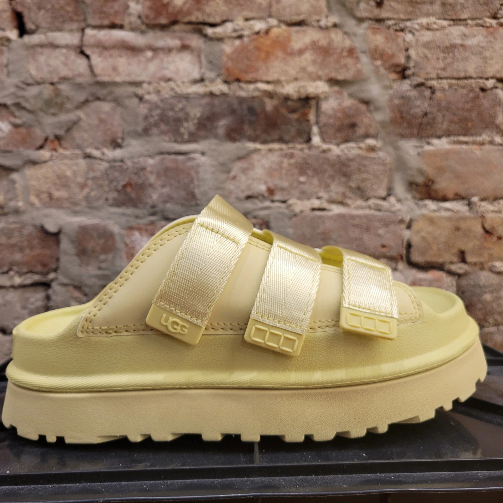 Nuovo con scatola sandalo donna Ugg Goldeng Slide Gol Apple #1167430