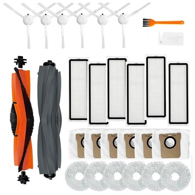 Für  L20 Ultra X20 Pro X20 Plus Staubsaugerroboter, Hauptseitenbürste, Hepa2582