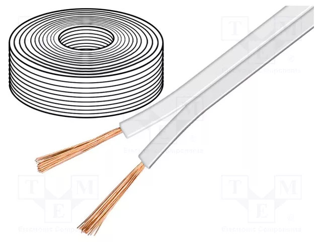 Wentronic Blanc Goobay - Câble Pour Haut-Parleur En Vrac - 2.5 Mm² - 50 M - Image 2