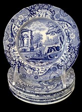 Spode Blue ITALIAN Set of 6 Bread and Butter Plates. 6 1:4  