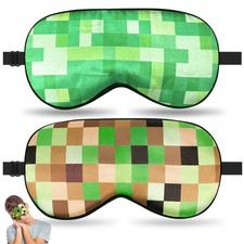 2 Pcs Sleep Mask for Kids Boys, Silk Eye Covers 1 Count Pack of 2 , My World