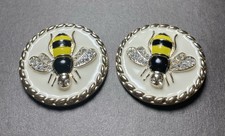 Lindsay Phillips Shoe Snaps Bee Bumblebee Yellow Jacket Theme