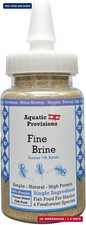 Fine Brine Shrimp Freeze Dried Fish Food, 0.5 oz, Semi-Fine Loose Particles, for